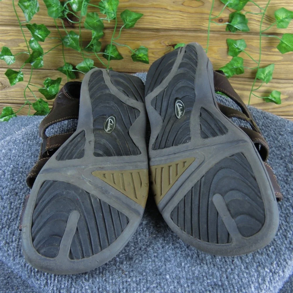 Clarks Men  Fisherman Brown Leather Size‎ 12 Wide  Used 2025